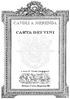 CAVOLI A MERENDA. carta dei vini. A cura di Marco Longagnani. Milano, Corso Magenta 66