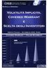 Volatilità Implicita, Covered Warrant e Scelta degli Investitori