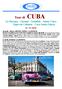 CUBA. Tour di. La Havana Guamà - Trinidad Santa Clara Topes de Collante - Cayo Santa Maria. 16-25 Aprile
