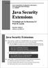 Java Security Extensions