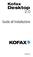 Kofax. Desktop 2.0. Guida all installazione 10300948-000
