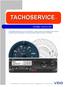 TACHOSERVICE LISTINO TTS 2014