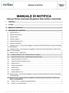 MANUALE DI NOTIFICA (Solo per Partner autorizzati alla gestione della notifica in autonomia)