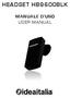 HEADSET HB9600BLK MANUALE D USO USER MANUAL