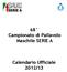 68 Campionato di Pallavolo Maschile SERIE A. Calendario Ufficiale 2012/13