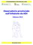 Osservatorio provinciale sull infezione da HIV