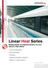 Linear Heat Series. Sistema lineare, di rivelazione termica con cavo sensore a fibre ottiche. Tunnel & metropolitane. Nastri trasportatori.