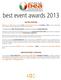 best event awards 2013