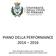 PIANO DELLA PERFORMANCE 2014 2016