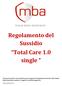 Regolamento del Sussidio Total Care 1.0 single