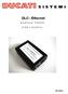 DLC - Ethernet MANUALE UTENTE USER'S MANUAL
