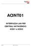 ACINT01. INTERFACCIA LAN PER CENTRALI ANTINCENDIO AC501 e AC502 ACINT01 REV.00-30/04/15 1