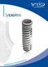 SELECTED IMPLANT SOLUTIONS EASYER. M a n ua l e c h i rurgico