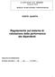 Regolamento sul sistema di valutazione delle performance dei dipendenti