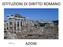 ISTITUZIONI DI DIRITTO ROMANO