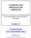 CAPITOLATO SPECIALE DI APPALTO. Lotto 2 COMUNE DI SAN GIUSTINO (PG)