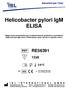 Helicobacter pylori IgM ELISA