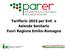 Tariffario 2015 per Enti e Aziende Sanitarie Fuori Regione Emilia-Romagna