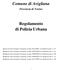 Comune di Avigliana. Regolamento di Polizia Urbana