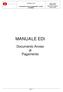 MANUALE EDI. Documento Avviso di Pagamento INDICOD. Data rilascio: Ottobre 2001 Data ultima modifica: Giugno 2002 MANUALE EDI.