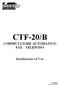 CTF-20/B COMMUTATORE AUTOMATICO FAX - TELEFONO