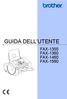 GUIDA DELL UTENTE FAX-1355 FAX-1360 FAX-1460 FAX-1560