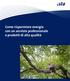 Come risparmiare energia con un servizio professionale e prodotti di alta qualità