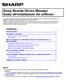 Sharp Remote Device Manager Guida all'installazione del software