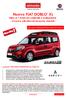 Nuovo FIAT DOBLO XL. FINO A 7 POSTI DI CONFORT E VERSATILITA - Gamma allestimenti trasporto disabili -