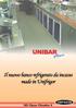 La linea UNIBAR Mini rappresenta l ideale completamento della nostra attuale gamma di retrobanchi refrigerati per Bar.