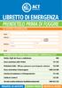 LIBRETTO DI EMERGENZA