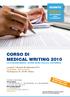 CORSO DI MEDICAL WRITING 2010