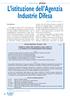 L istituzione dell Agenzia Industrie Difesa