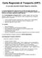 Carta Regionale di Trasporto (CRT)