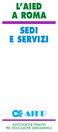 L AIED A ROMA SEDI E SERVIZI