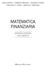MATEMATICA FINANZIARIA