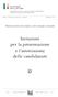 Istruzioni per la presentazione e l ammissione delle candidature