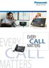 BROCHURE TELEFONO IP KX-NT400 EVERY VERY MATTERS CALL A CALL