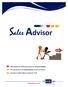 Sales. alesadvisor. Allineamento dell assortimento al Concordato Presentazione ed Inserimento nuovi prodotti Gestione dell ordine mediante T.O.