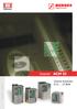 electronic Inverter ACM S3 Gamma di potenza 0.75...37.0kW ACM S3 / I / 09.05