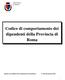 PROVINCIA DI ROMA. Codice di comportamento dei dipendenti della Provincia di Roma