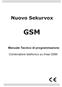 Nuovo Sekurvox GSM Manuale Tecnico di programmazione