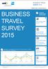 BUSINESS TRAVEL SURVEY 2015 BUSINESS TRAVEL I DATI PIÙ SIGNIFICATIVI AL 31.12.2014 FEBBRAIO 2015 - RELEASE DIGITALE