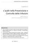 L audit nella Prevenzione e Controllo delle Infezioni