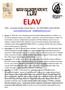 ELAV. 2010 via Autieri d'italia, Comun Nuovo Tel. 0363.309511/035.334206 www.elavbrewery.com info@elavbrewery.com