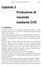 Capitolo 2 Produzione di nanotubi mediante CVD