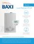 BAX LUNA PLATINUM HT GA - CALDAIE A CONDENSAZIONE MURALI. tipo di gas (80/60 C) fornitore e. CODICE modello