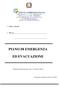 PIANO DI EMERGENZA ED EVACUAZIONE