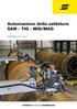 Automazione della saldatura SAW - TIG - MIG/MAG