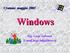Crotone, maggio 2005. Windows. Ing. Luigi Labonia E-mail luigi.lab@libero.it